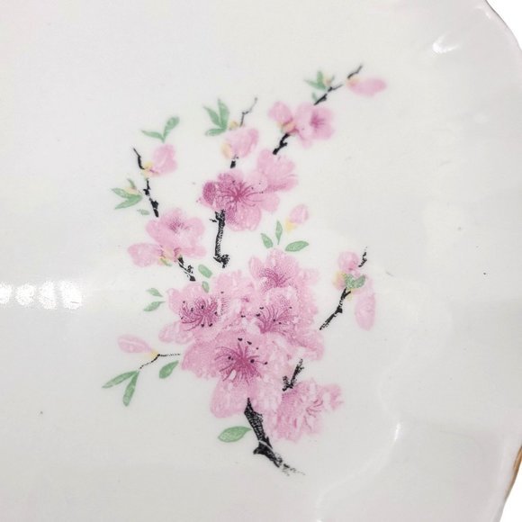 1948 Peach Blossom Dinner Plate W.S. George Serving Bolero Replacement Pink Flow - Picture 3 of 6